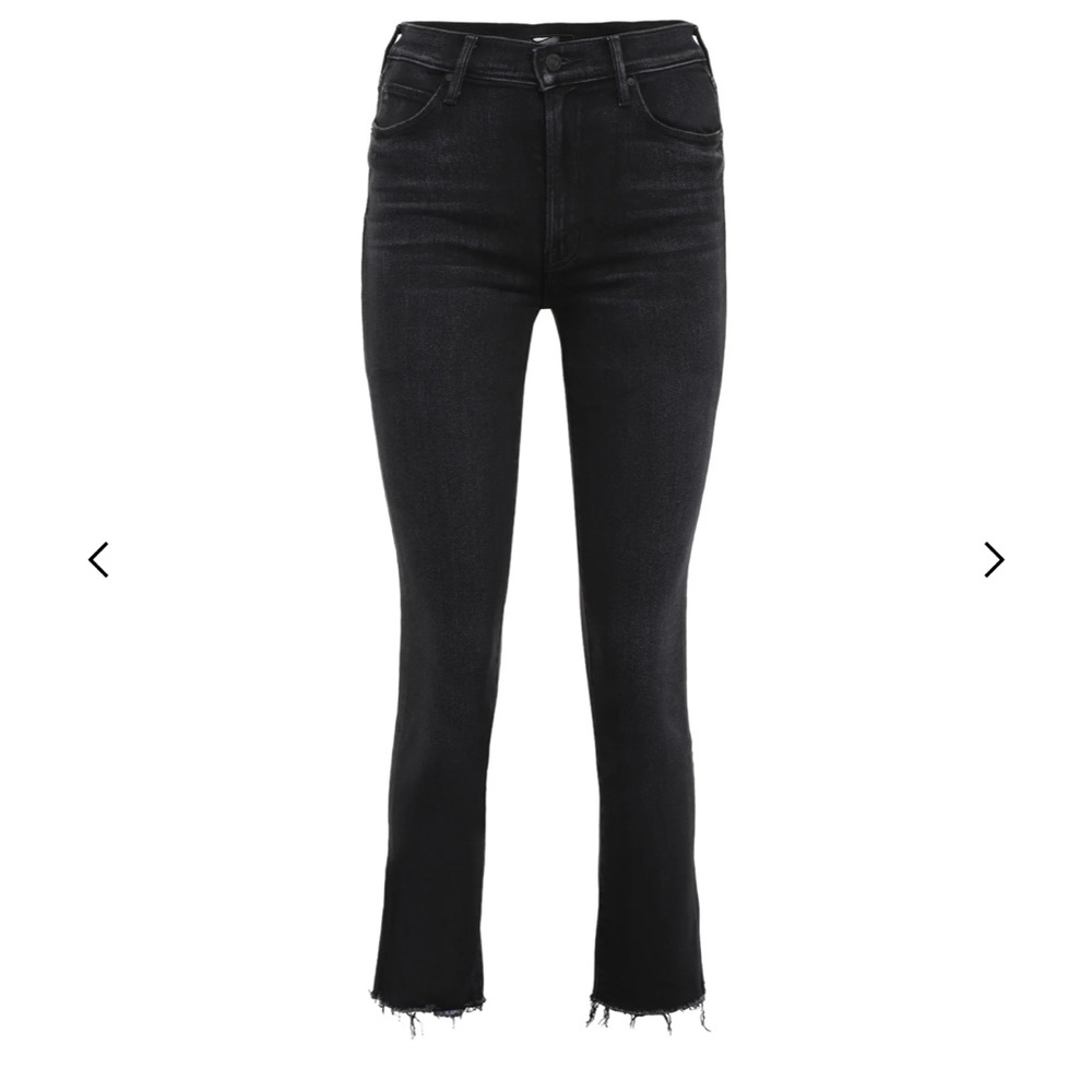 Mother The Stunner High Waist Jeans in Dark Gray